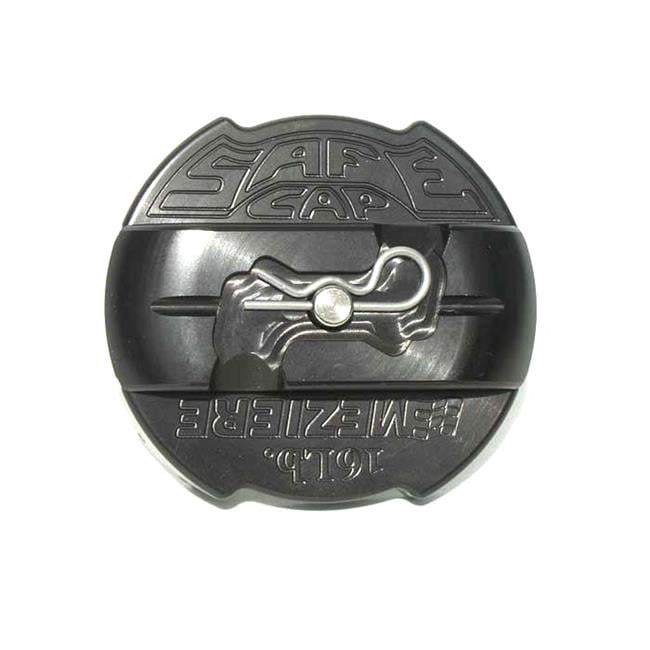 Meziere WCC301 16 lbs Anodized Safecap Radiator Cap&#44; Black