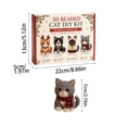 thumbnail image 4 of 3D Beaded Cat DIY Kit, Christmas Animal Bead Craft Set for Handmade Projects, Creative Jewelry Making Kit with Beads and Accessories, 4 of 6