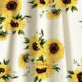 thumbnail image 4 of HONHUZH Women Summer Dresses 2022, Floral Casual Drees Short Sleeve Cross Sunflower Print Dress Suit, 4 of 6