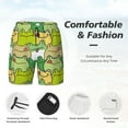 thumbnail image 5 of Balery Cartoon Frog Mens Swim Trunks Swim Shorts for Men Quick Dry Inseam Beach Shorts with Compression Liner Pocket-Small, 5 of 9