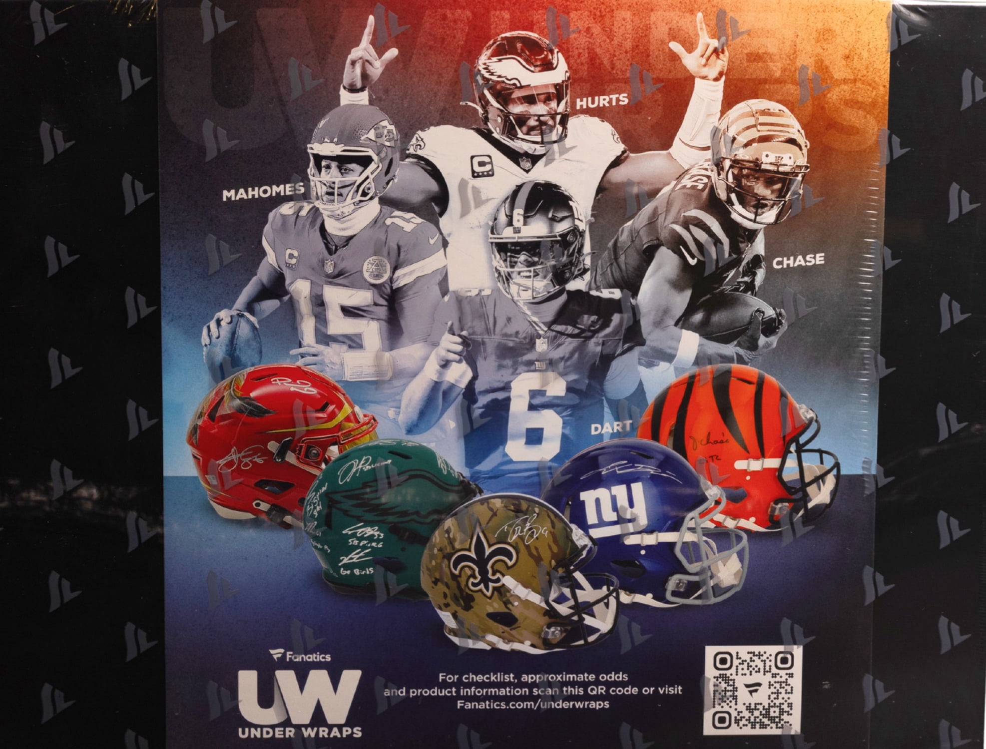 2025 Fanatics Under Wraps NFL Full Size Helmet Volume-2 (Single Mystery Box)