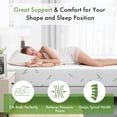 thumbnail image 2 of 8" Twin Mattress Bed in a Box, Cooling Memory Foam Mattress for Pressure Relief, 2 of 8
