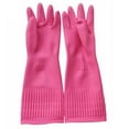 thumbnail image 3 of Gloves, Fenull Pink Dishwashing Gloves, Rubber Cleaning Gloves Kitchen Dishwashing Glove 3 Pairs Reuseable, 3 of 4