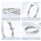 thumbnail image 2 of Anillo De Compromiso De Promesa Plata 925 Hombre Y Mujer 2pz, 2 of 4