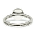 thumbnail image 6 of Primal Steel Stainless Steel Polished with Cubic Zirconia Circle Ring, 6 of 10