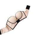 thumbnail image 4 of Sujetador sin tirantes Mujer Invisible Sexy Bralette sin costuras Hacer subir Lencería Ropa interior sin espalda, Beige, 34 / 75AB Inevent AP001142-14B, 4 of 7