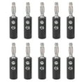thumbnail image 2 of Banana Plug, Lantern Banana Plug Zinc Alloy Injection Gold Plated Solder Free  for Electronic Equipment Red,Black, 2 of 8