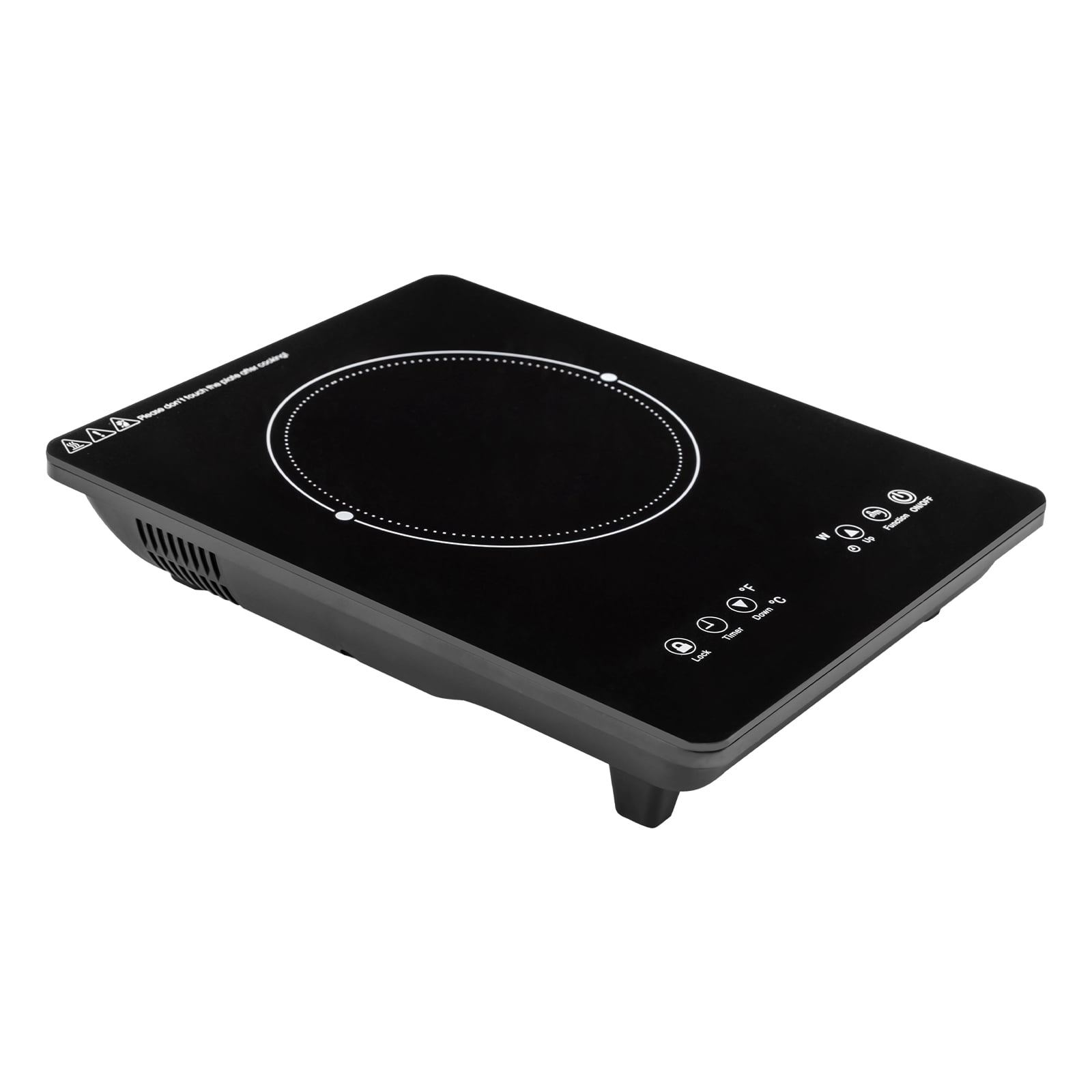 ChicHomey 1800W Portable Induction Cooktop,with 9 Temperature & Power Levels and 3-hour Timer,Touch Panel LED Display,for Kitchen Hotel Restaurant