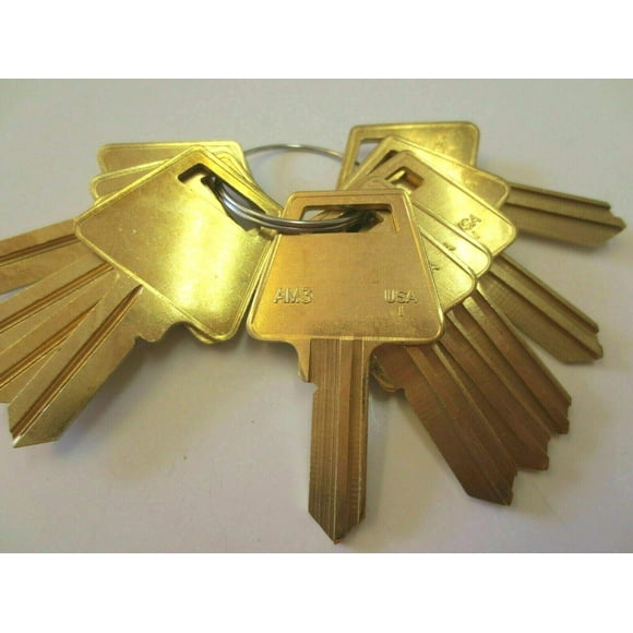 10 piezas AM3 llaves en blanco/para American Lock / AM3 1045 llave en blanco/Ilco USA