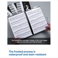 thumbnail image 3 of 4 Pages Expand Music Folder A4 6 Pockets Music Storage Sheet Big Piano Score Folder Sheet Music Clip, 3 of 7