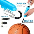 thumbnail image 4 of Ball Pump, Basketball Pump, Football Pump, Ball Air Pump, Volleyball Pump, Yoga Ball Pump, Inflatable Hand Pump, Sports Ball Pump, Mini Ball Pump-Easy To Carry, Fast Inflation, 4 of 7