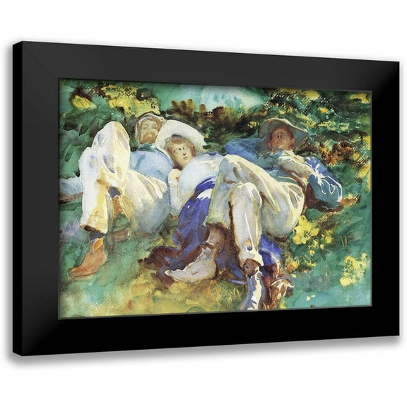 Sargent, John Singer 14x11 Black Modern Framed Museum Art Print Titled - Siesta