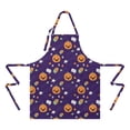 thumbnail image 2 of Halloween Cute Pumpkins and Cupcakes Apron-Garden Aprons for Women with Pockets-Cotton Linen Waterproof Kitchen Cooking Gardening Aprons Adjustable for Kitchen,Cooking,BBQ and Salon 32"x27", 2 of 7