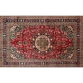 thumbnail image 1 of Ahgly Company Machine Washable Indoor Rectangle Traditional Saffron Red Area Rugs, 8' x 12', 1 of 7