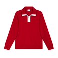 thumbnail image 1 of 380g Heavyweight Trendy Cotton Half-Zip Lapel Sweatshirt for Men, Simple Casual College Style Top, 1 of 4