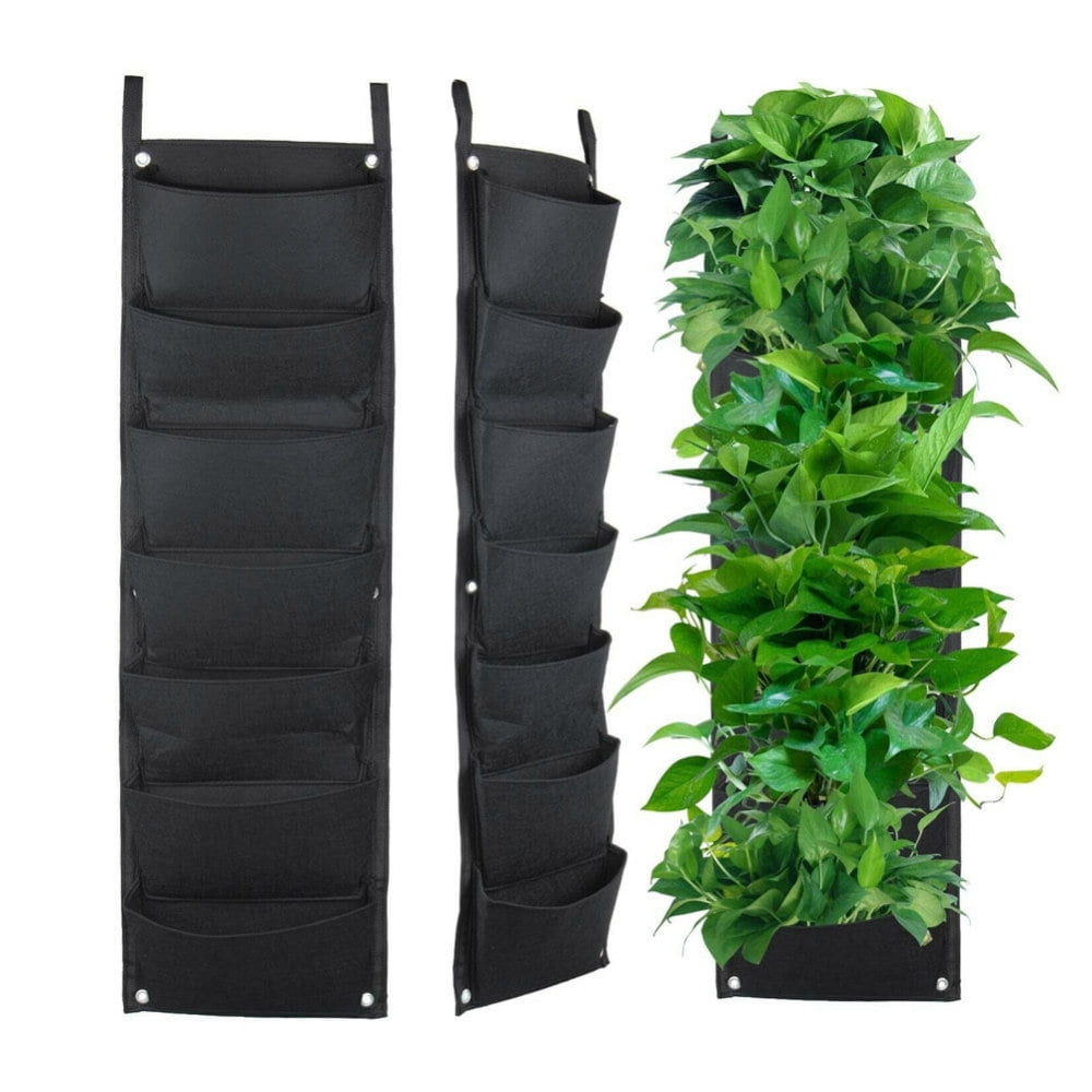 7 Pocket Planter Wall Vertical Hanging Garden Plant Storage Yard Home