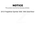 thumbnail image 2 of Transit Auto - Rear Coated Disc Brake Rotors And Semi-Metallic Pads Kit For 2012 Freightliner Sprinter 3500 With Solid Rotor KGA-105424, 2 of 2