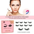 thumbnail image 6 of Natural Look Magnetic False Eyelashes With Eyeliner And Applicator 5 Pair Eyelashes Kit Ds03, 6 of 7
