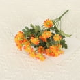 thumbnail image 4 of Artificial Plastic Flowers, High-Simulation Orange Blooms, Realistic Home Decor, Non-Fade Waterproof Display, Wedding Table Accent, Gardening Fake Plants, 4 of 6