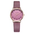 thumbnail image 1 of Reloj de pulsera de cuarzo para mujer a la moda, delicado reloj de pulsera con esfera redonda (púrpura), 1 of 3