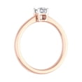 thumbnail image 2 of 1/4 Carat 4-Prong Set Princess Cut Diamond Solitaire Engagement Ring Band in 14K Rose Gold (Ring Size 10.75), 2 of 4