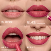 NYX Professional Makeup Fat Matte Lipstick, Smooth Color Long Lasting Lipstick, Fuzzy Flame, 0.07 oz