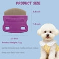 thumbnail image 4 of UYGDUY-2 Pack Professional Pets Eye Combs,Pets Grooming Comb Kit,Stainless Steel Tear Stain Remover for Cats & Dogs,Flea Lice Comb,Gentle Curved Comb Teeth,Precisely Removes Stains (2pcs eye combs), 4 of 4