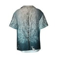 thumbnail image 6 of Lsque Winter Rabbit print Men's Cuban Collar Short Sleeve Shirt Summer Beachwear Casual Button Down Fashionable Vacation Leisure Shirt-Small, 6 of 7