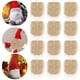 thumbnail image 2 of 12 piezas de bolas de madera precortadas para barba de gnomo, parches de tela de piel sintética para disfraz de enano caqui, 2 of 9