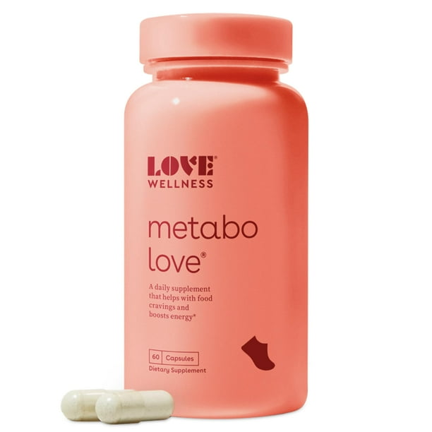 Love Wellness Metabolove Metabolism Booster | Curbs Food Cravings for Healthy Weight Support & Helps Boost Energy | Stimulant Free, Vegan & Gluten-Free Daily Supplement Pills | 60 Capsules