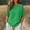 Green, variant on Oversized Tshirts for Women Linen Plus Size Summer Gauzy Shirts 3/4 Sleeve Round Neck Blouses Casual Loose Clothes Brown Summer Tops for Women