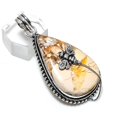 thumbnail image 2 of Natural Mookaite Gemstone Handmade 925 Sterling Silver Gift Pendant 2.25", 2 of 2