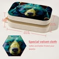 thumbnail image 5 of Bear Velvet Necklace Holder: Portable Travel Organizer Box with Removable Compartment - Great Gift for Any Occasion, 5 of 7