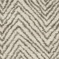 thumbnail image 5 of SAFAVIEH Hudson Adam Chevron Shag Area Rug, Ivory/Grey, 9' x 12', 5 of 6