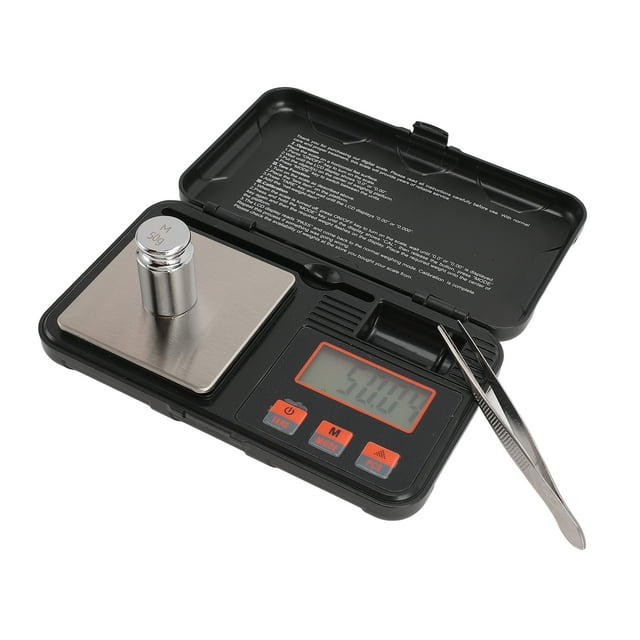 Mini Digital Scale, Stainless Steel Plate 200g 0.01g Pocket Weighting Scale for Food Grain Spice
