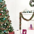 thumbnail image 1 of Birdeem Outdoor Christmas Decorations, Christmas Ribbon Decorative Wool Strip Hangable for Decorating the Tree Indoor and Outdoor Decorations 4 Metre Christmas Tree Party Wall Contexts Decoration, 1 of 6