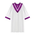 thumbnail image 3 of Kaerm Clergy Robes for Unisex Pastor Jackets Minister Coat Priest Robe Church Purple S/150, 3 of 4