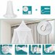 thumbnail image 4 of Mosquitera para cama doble, mosquitera universal para cama doble, mosquitera de tela de tul para viajes al aire libre, mosquitera plegable para cama individual, dosel para cama de bebé, 4 of 5
