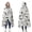 White Halloween Pumpkin, variant on Wearable Blanket,White Halloween Witch Pumpkin Pattern Hooded Wearable Flannel Blanket for Adults & Teens,Winter Poncho Shawl Wrap Cape Cozy Anti-Pill,50"x60"