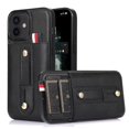 thumbnail image 1 of Funda con ranura para tarjetas oculta para iPhone 11, antigolpes, antideslizante, protección para cámara y correa de lazo., 1 of 5