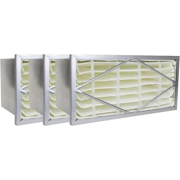 Filterbuy 20x20x6 MERV 14 (MPR 2800) Tête, Filtres à Cellule Rigide Remplacement CVC (Lot de 3)