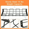 thumbnail image 6 of No Drill to Desk Cable Management Tray, Cable Racks Under Desk Cable Organizer for Wire Management, Sturdy Metal Cable Tray Basket for Office and Home Standing Desk-2Pack, 6 of 7