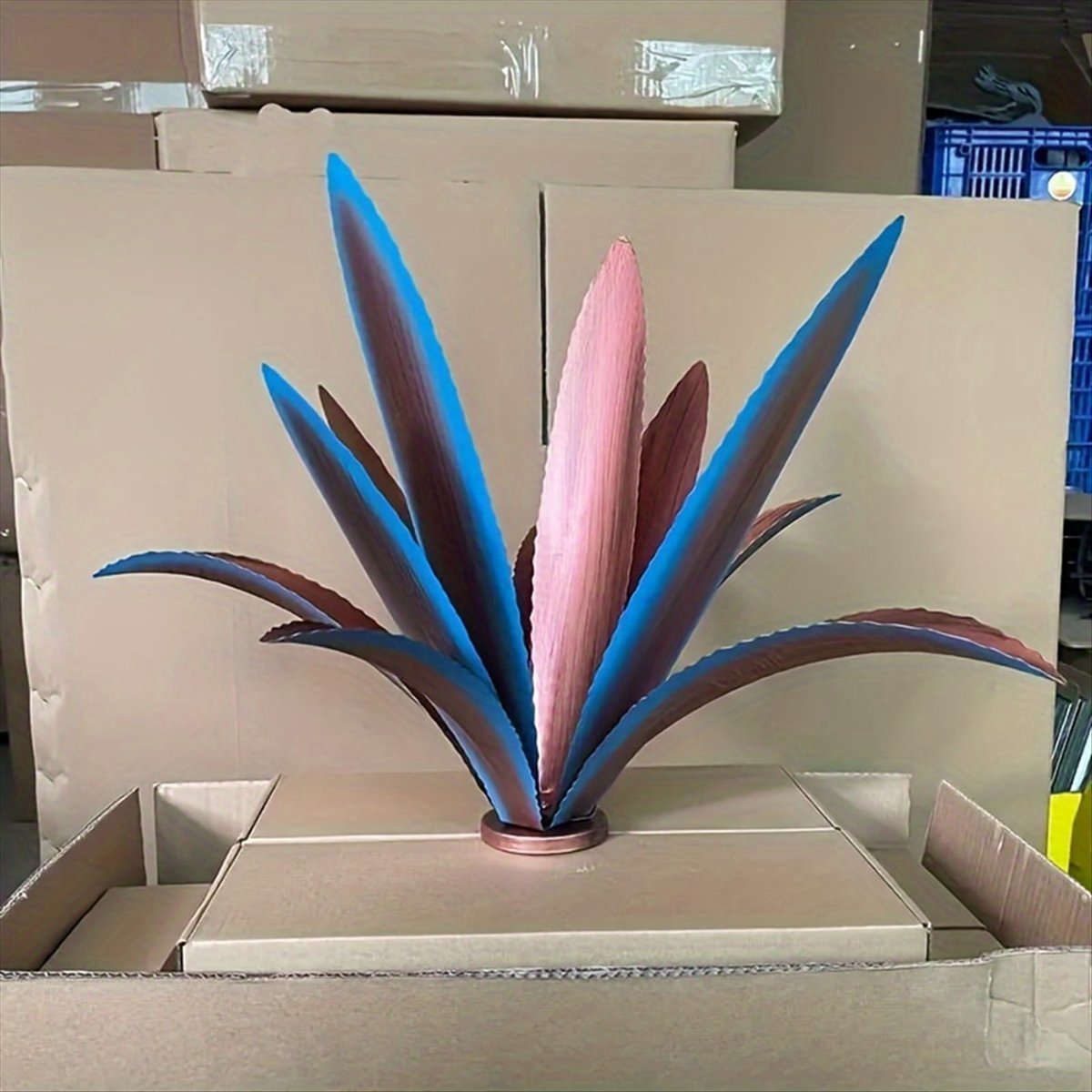 Tequila Rustic Sculpture,DIY Metal Agave Plant,Garden Yard Art Decoration Sculpture Home Decor, Indoor and Outdoor B