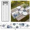 thumbnail image 3 of Navy Blue Pumpkin Fall Table Runner Linen Burlap Table Runner 90 Inches Long Thanksgiving Botanical Pastoral Leaves Dresser Scarves for Kitchen Island Coffee Dining Room Party Holiday Decor 13"x90", 3 of 8