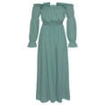 thumbnail image 5 of LASCANA Women's Ruffled Off The Shoulder Dress Ruffles, 5 of 6