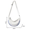 thumbnail image 3 of Bolsa bandolera correa ajustable monederos femeninos para vacaciones de fin de semana (blanco) JShteea Para Estrenar, 3 of 9
