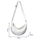 thumbnail image 3 of Bolso Bandolera Bolso bandolera correa ajustable monederos femeninos para vacaciones de fin de semana (blanco), 3 of 8
