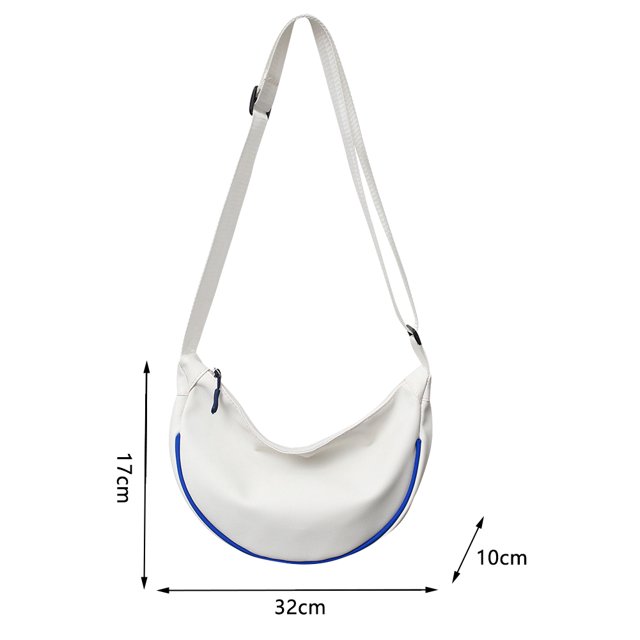 Bolso Bandolera Bolso bandolera correa ajustable monederos femeninos para vacaciones de fin de semana (blanco) Ndcxsfigh Para Estrenar