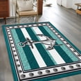 thumbnail image 2 of Summer Boat Anchor Area Rugs 4x6 ft Nautical Ocean Shells Anchor Teal White Stripe Washable Rug Non Slip Indoor Carpet Absorbent Floor Mat for Living Room Bedroom Dining Room, 2 of 9