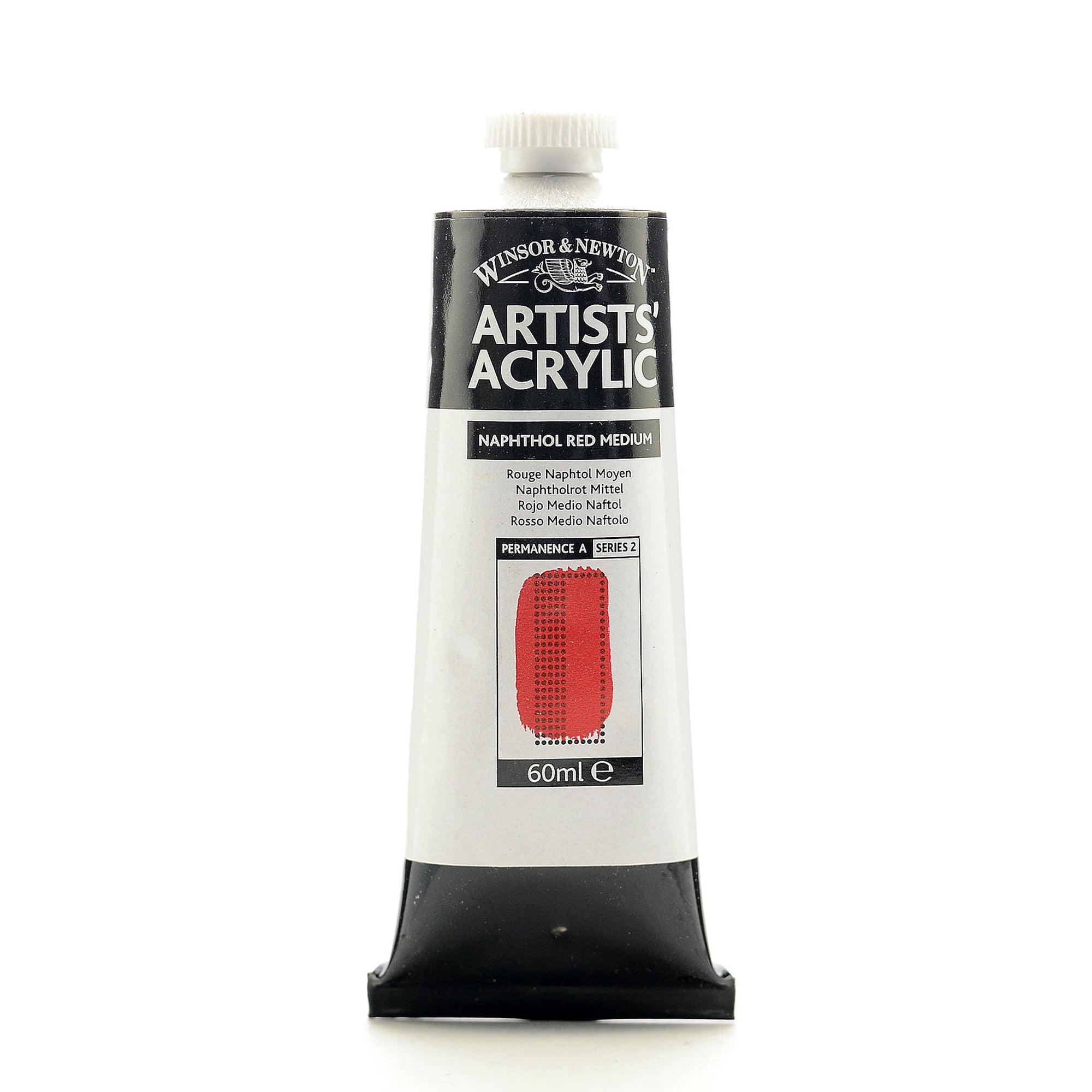 Winsor & Newton Professional Acrylic Colors, 60 mL, Naphthol Red Medium, 423, Pack Of 2